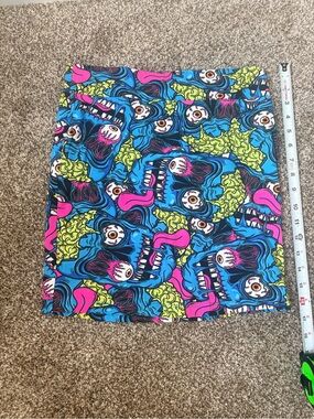 RARE 2011 Iron Fist Neon zombie chomp Mini Skirt
